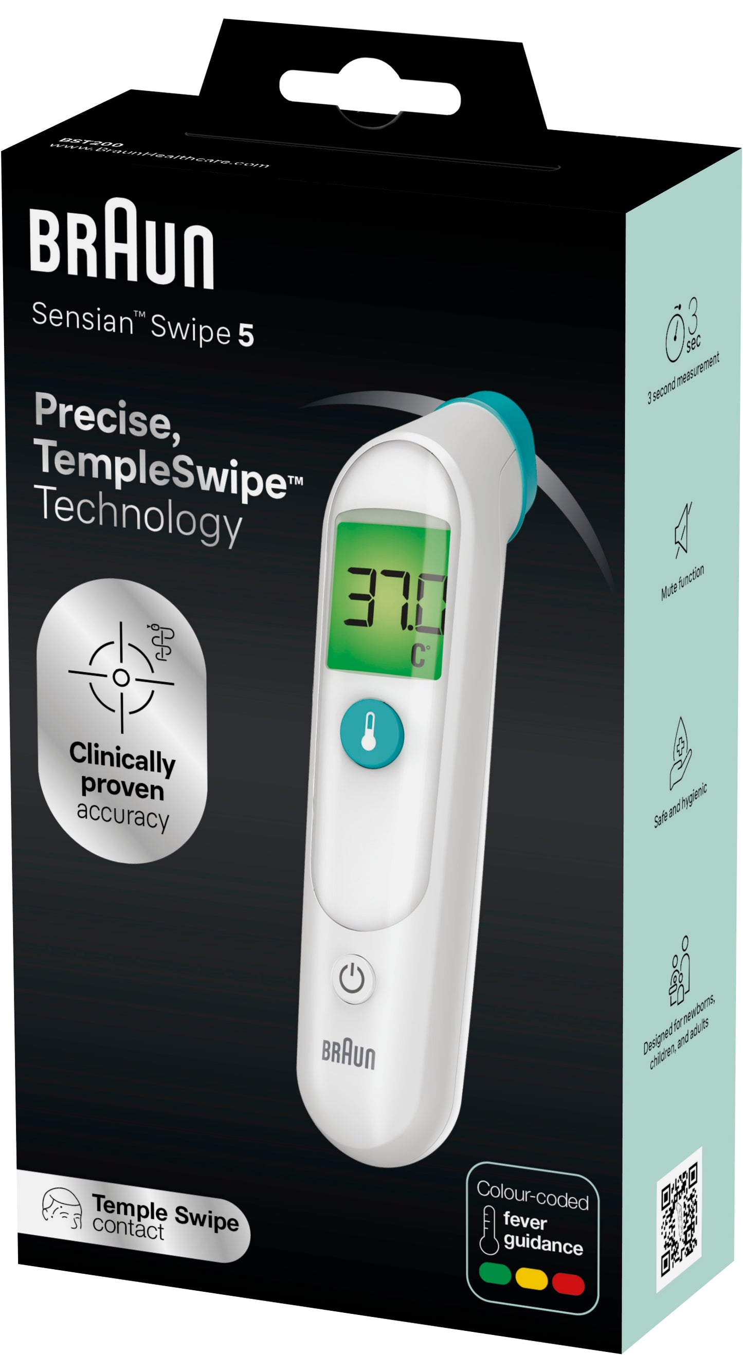 BRAUN TEMPLESWIPE BST200 THERMOMETER