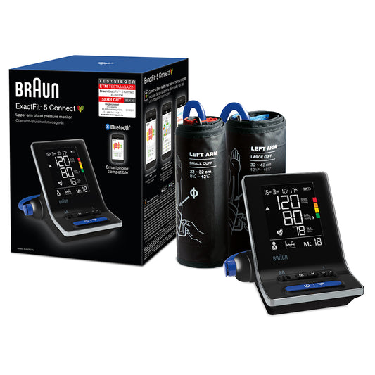 BRAUN EXACTFIT 5 BUA6350 BLOOD PRESSURE MONITOR WITH BLUETOOTH